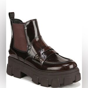 Sam Edelman Dia Patent Lug Sole Chelsea Loafer Platform